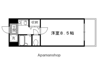 米市館【208号室】の間取り