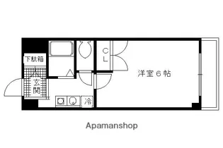 HIROサンソイル【201号室】の間取り