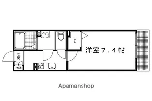 パールシャーメゾン【202号室】の間取り