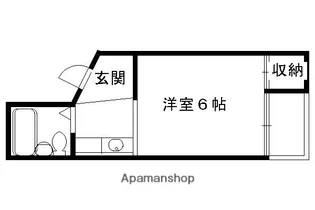 コーポ豊後【302号室】の間取り