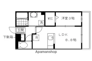 マジェスティツインI【205号室】の間取り