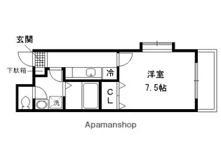 メゾン・カミング【3階】の間取り