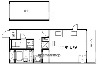 西大路マンション【201号室】の間取り