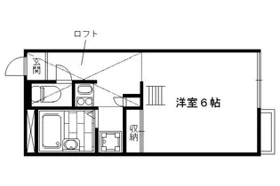 レオパレスMIRAI【211号室】の間取り