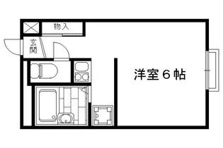 レオパレスフォレスト【208号室】の間取り