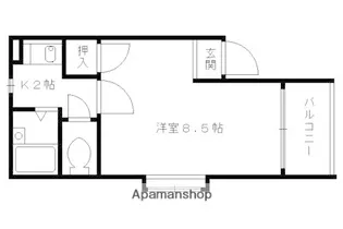 メゾン・ド・ラディ【5-A号室】の間取り