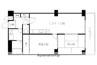 インペリアルパレスリバーサイド【417号室】の間取り