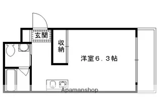 シティハウス丹波橋【312号室】の間取り