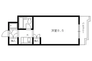 ジョイフル丹波橋【304号室】の間取り