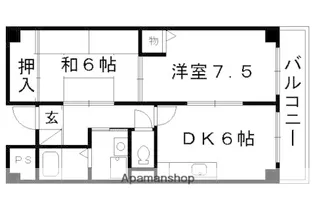 2DKの間取り画像