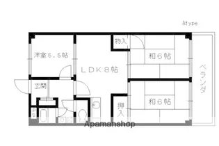 エクセル丹波橋【101号室】の間取り