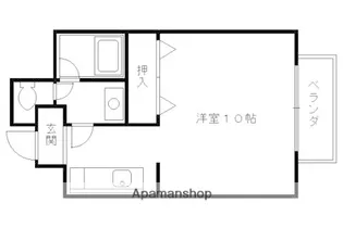サンフローラ丸太町【708号室】の間取り