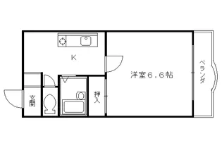 セントポーリア丸太町【307号室】の間取り