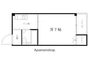 四条コーポ【102号室】の間取り