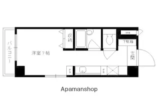 大晋メゾネ四条大宮【613号室】の間取り
