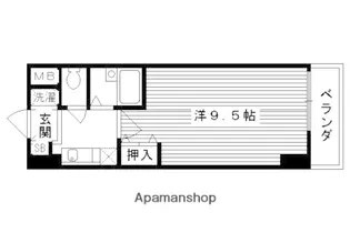 サムパティーク山科【1011号室】の間取り
