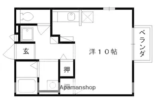 シャルト大宅【101号室】の間取り