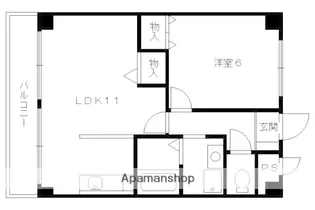 パストラーレ城南【2階】の間取り