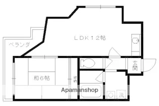 デ・アーゼ12【101号室】の間取り