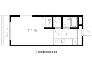 1Kの間取り画像