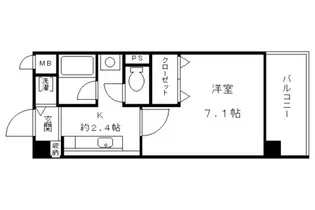 サントゥールくいな橋【1階】の間取り
