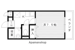 グリーンヒル桃山【106号室】の間取り