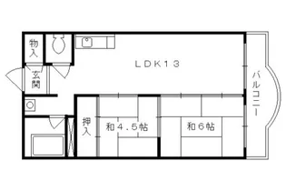 三光マンション【202号室】の間取り