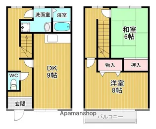 シェモア【101号室】の間取り