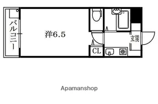 シャトー・ドゥ・クリヨン【406号室】の間取り
