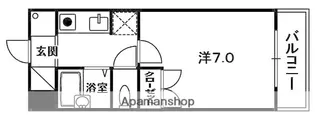 スカイハイツ三山木【508号室】の間取り