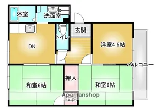 みとざかエイト【2階】の間取り