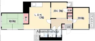 ハイツリバーサイド【4階】の間取り