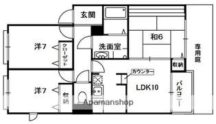 メゾン・ブーケ・ドール【1階】の間取り