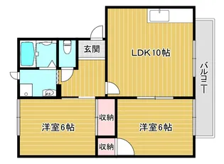 京都府城陽市寺田島垣内【アパート】の間取り
