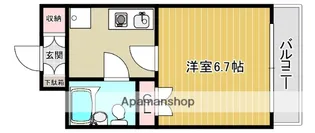 ヴィラ田辺2号館【302号室】の間取り