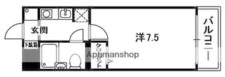 チャペルハイムタナベ【1階】の間取り