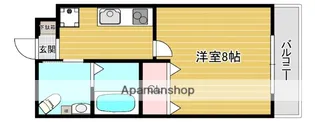 京都府城陽市平川茶屋裏【マンション】の間取り