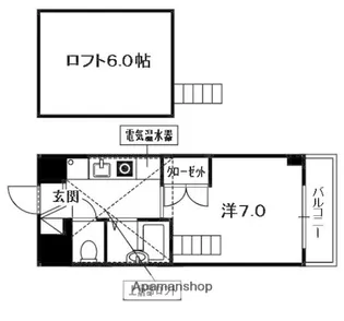 エスポワール【6階】の間取り