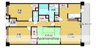 京都府宇治市伊勢田町中山【マンション】の間取り
