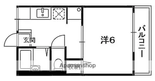 フロイデ田辺A【201号室】の間取り