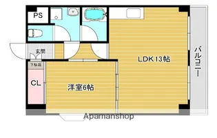 グランモントレゥー【4階】の間取り