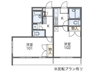 レオパレスSWEET SEASON【301号室】の間取り