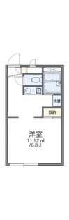 レオパレス下狛【1階】の間取り