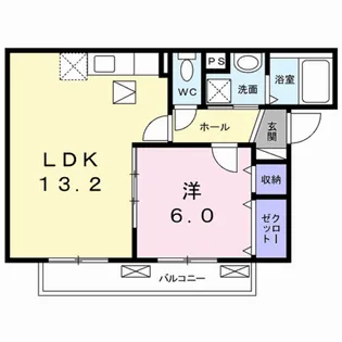 エクセラン ソワ【1階】の間取り