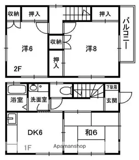 京都府城陽市平川室木【一戸建】の間取り