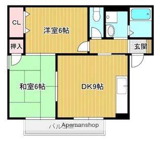セジュール静【102号室】の間取り