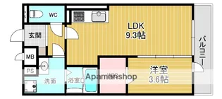 シンフォニー久津川【206号室】の間取り