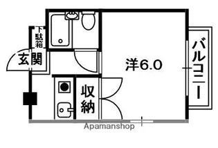 1Kの間取り画像