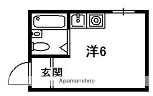 1Kの間取り画像