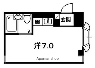 1Rの間取り画像